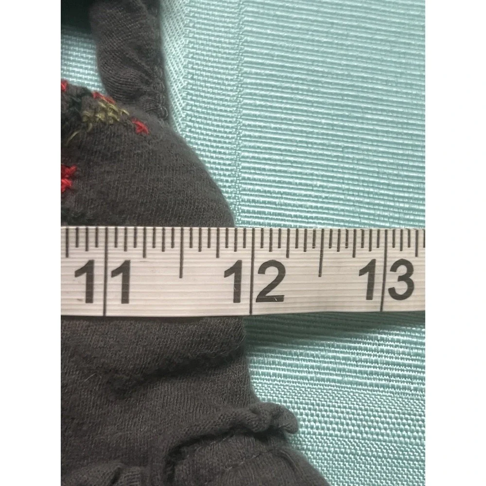 Kimchi Blue Urban Outfitters Kristy Babydoll Embroidered Tank Gray S Festival - Picture 7 of 7
